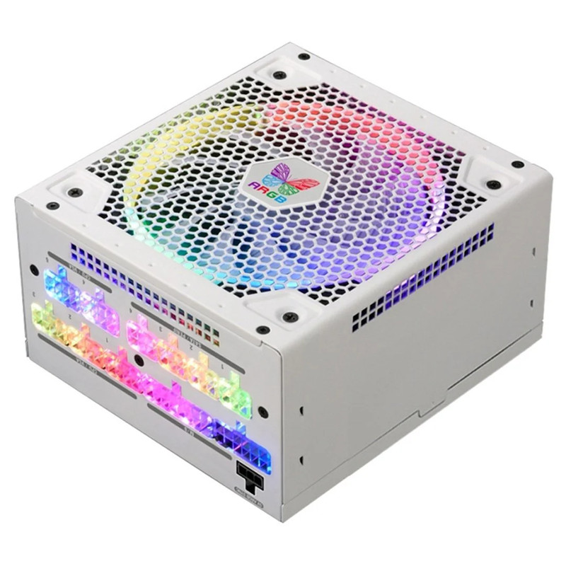 SuperFlower Leadex III ARGB Gold 650W Fully Modular PSU 80+ Gold - White - مزود الطاقة